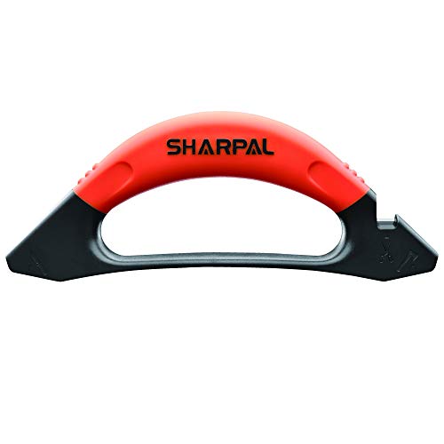 SHARPAL 112N 3 en 1 Afilador de cuchillos, Afilador de hachas, afilado para destrales, machetes, tijeras y herramientas de jardín
