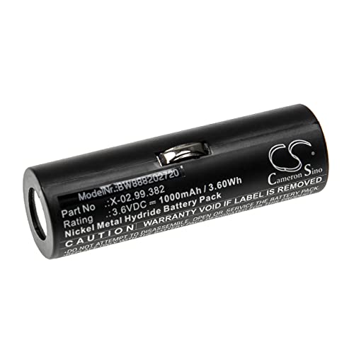 vhbw Batería Compatible con Heine Beta Handles, Short F.O. Laryngoscope Handle, Beta 200, Beta 200 S tecnología médica (1000 mAh, 3,6 V, NiMH)