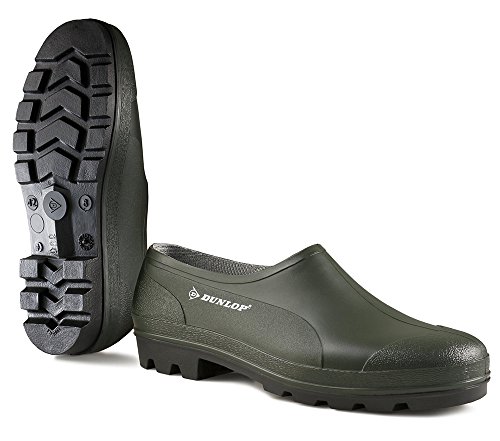 Dunlop Bicolour Zapato Cerrado Professional, Verde/Negro, 42