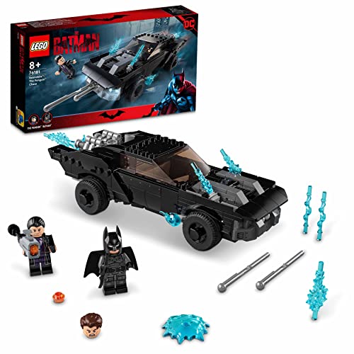 LEGO, 76181 DC Batman Batmóvil, Caza de The Penguin, Coche Batman de Juguete para Construir, Set con 2 Mini Figuras y Accesorios, Regalos Originales, Multicolor